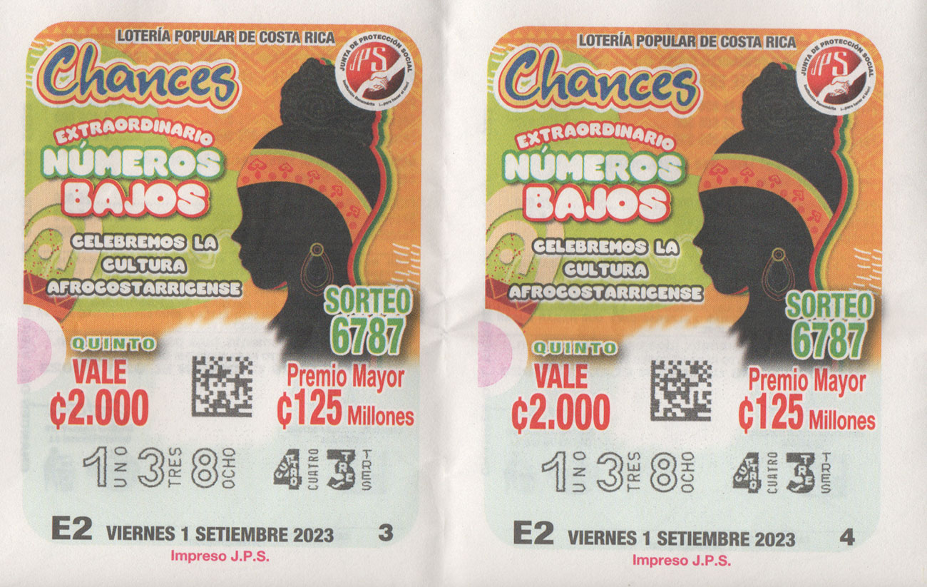Chances 381-43 / JPS, Cultura Afrocostarricense, Viernes-01092023