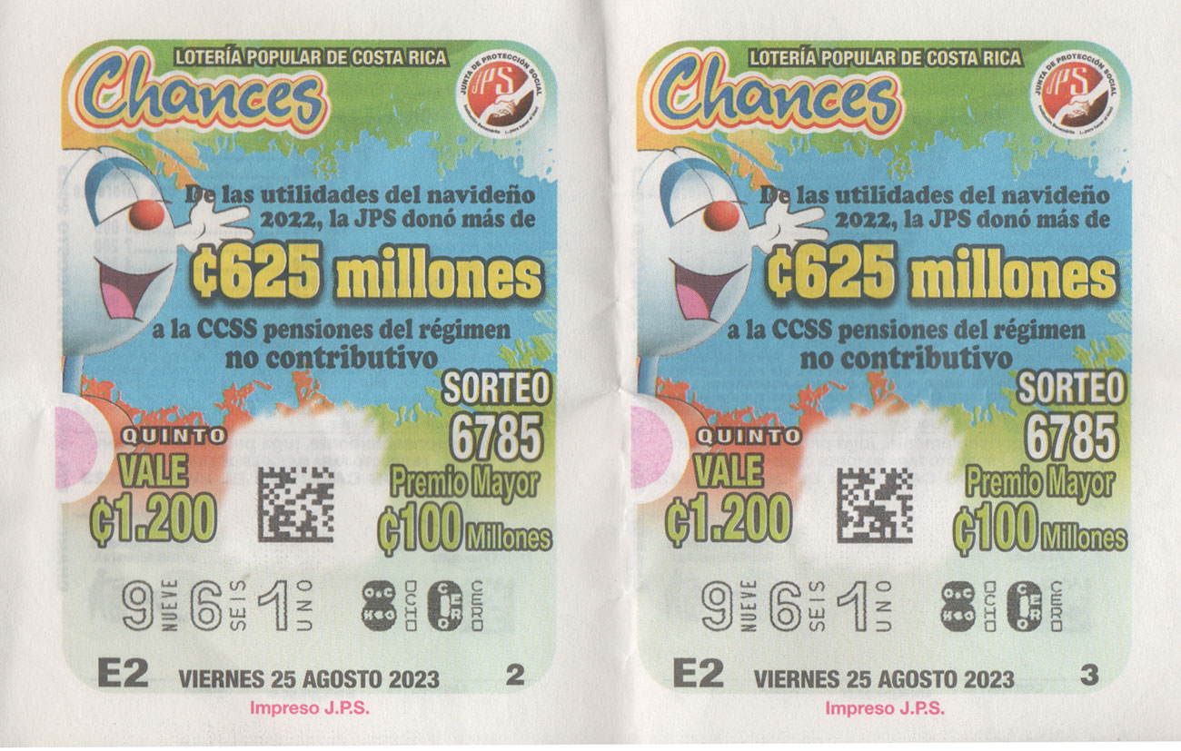 Chances 961-80 jps Pensiones no Contributivas, Viernes-25082023