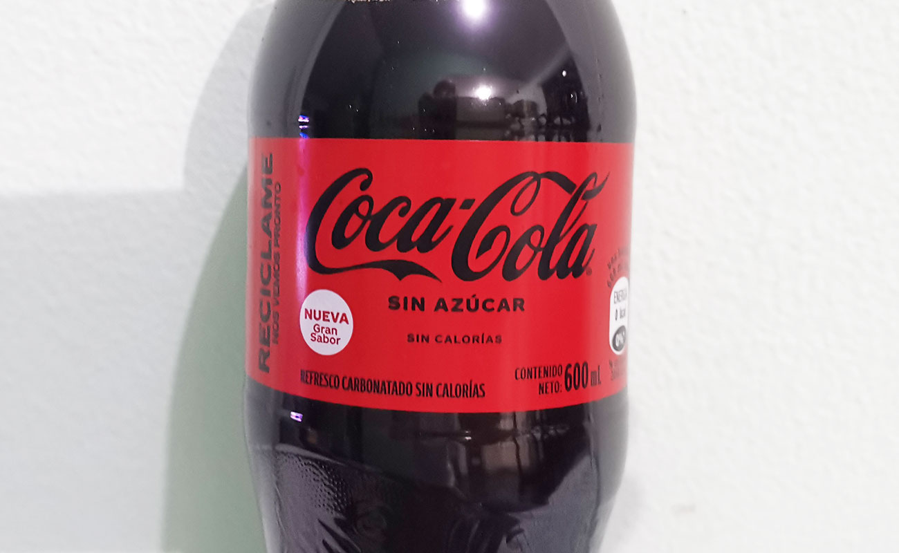 Coca Cola sin Azúcar 600ml / Coca Coca, Masxmenos,  Paseo de las Flores, Heredia-19102023