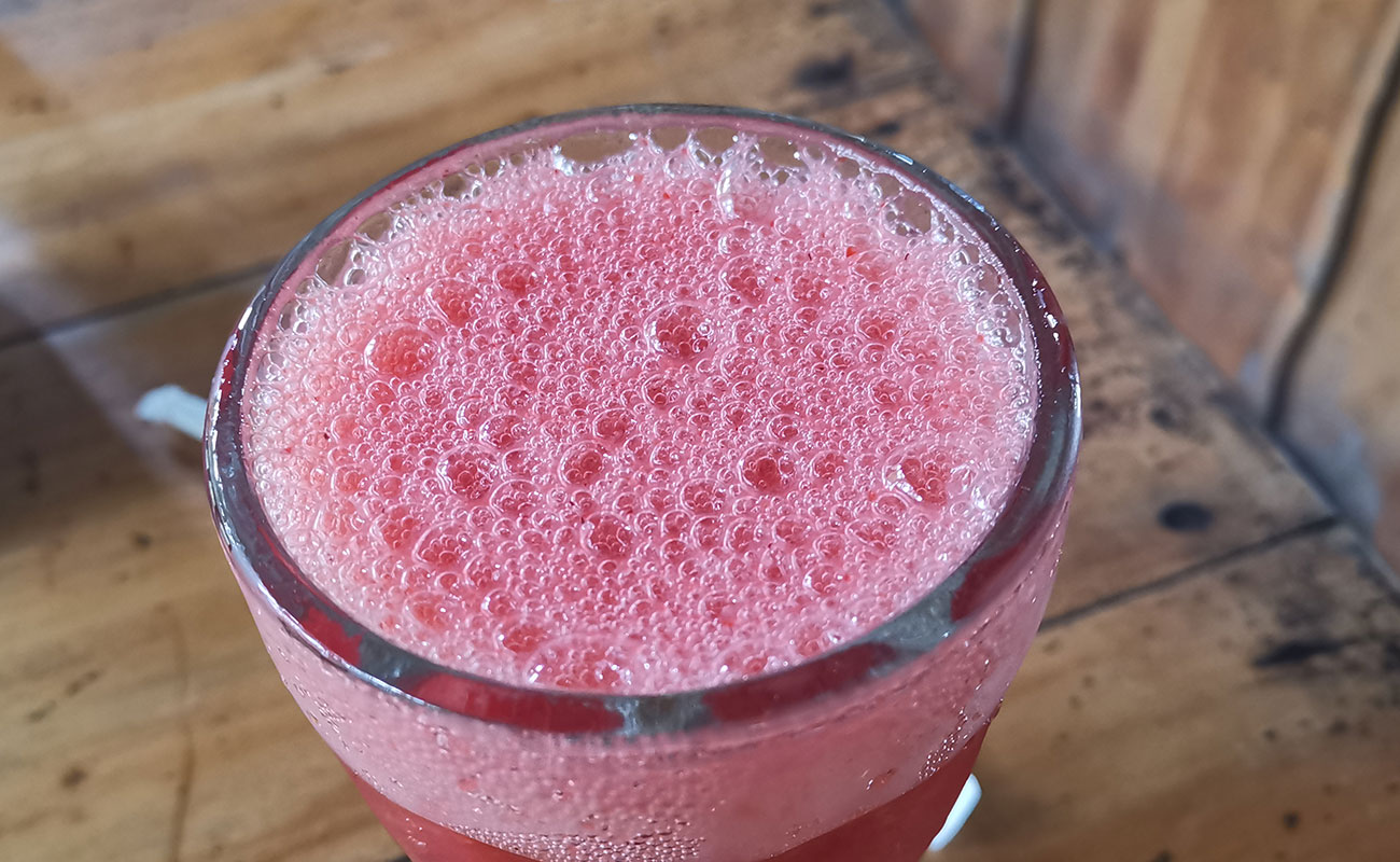 Fresa en Agua, Restaurante El Poás, Vara Blanca, Heredia-22082023