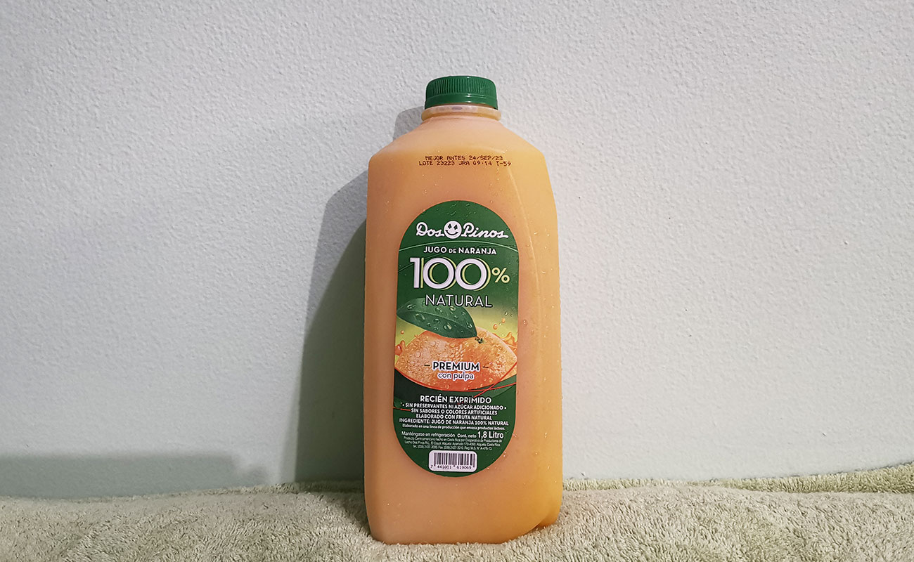 Jugo de Naranja 100% Natural 1.8L Dos Pinos / Max X Menos,  Paseo de las Flores, Heredia-31082023