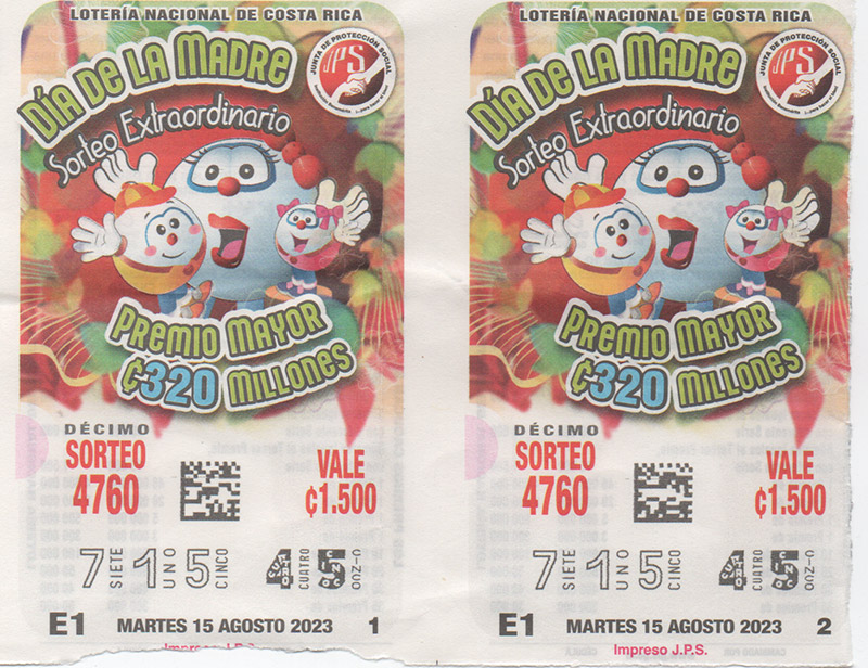 loteria 715 45 jps dia de la madre martes 15 08 2023
